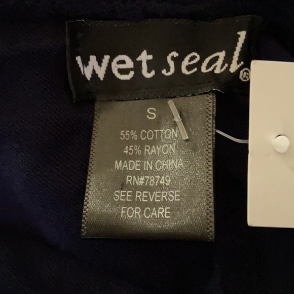 Wet Seal Women’s Soft Hooded Jacket Navy Size Small - Picture 3 of 6